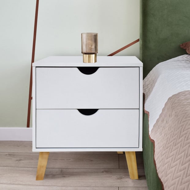 Bedside Table Turramurra Drawers Nightstand Unit Cabinet Storage