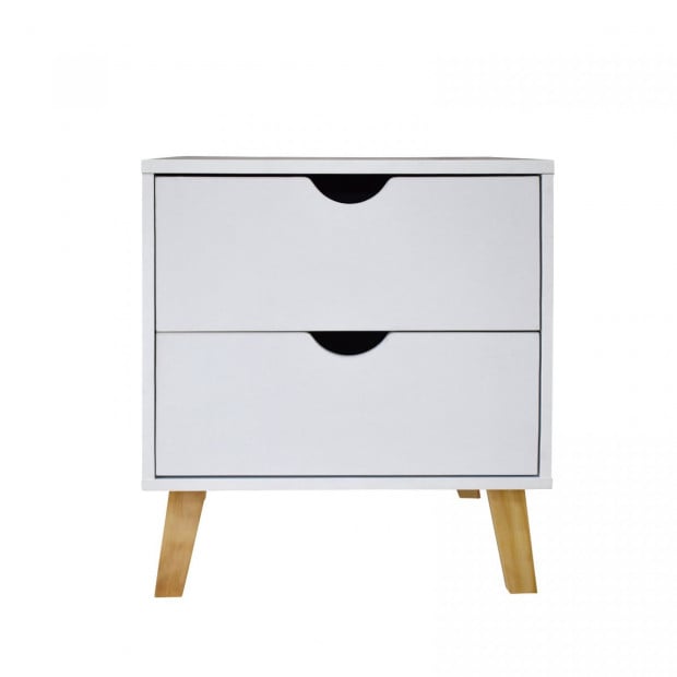 Bedside Table Turramurra Drawers Nightstand Unit Cabinet Storage Image 5