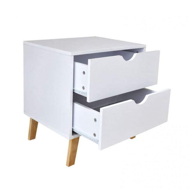 Bedside Table Turramurra Drawers Nightstand Unit Cabinet Storage Image 6