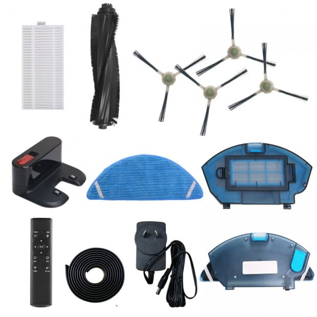 Wifi Pro Robotic Vacuuum Cleaner Carpet Wet Dry Mopping Black Image 12