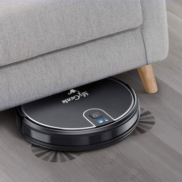 Wifi Pro Robotic Vacuuum Cleaner Carpet Wet Dry Mopping Black Image 5