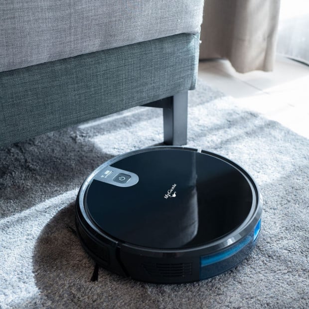 Wifi Pro Robotic Vacuuum Cleaner Carpet Wet Dry Mopping Black Image 6