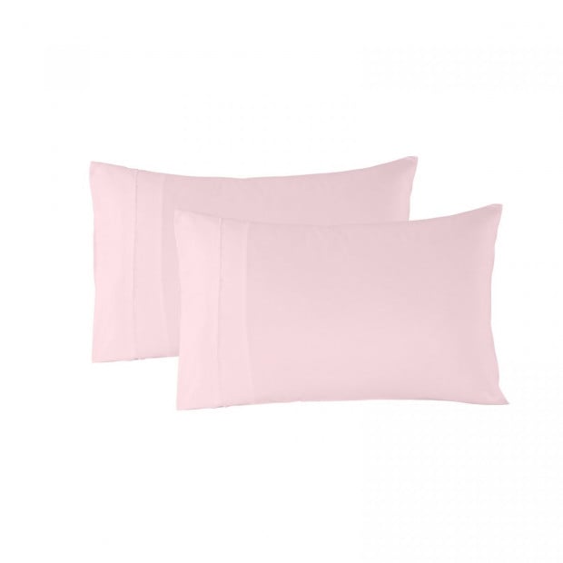1200 Thread Count Sheet Set 4 Piece Satin Weave Double Soft Pink Image 4