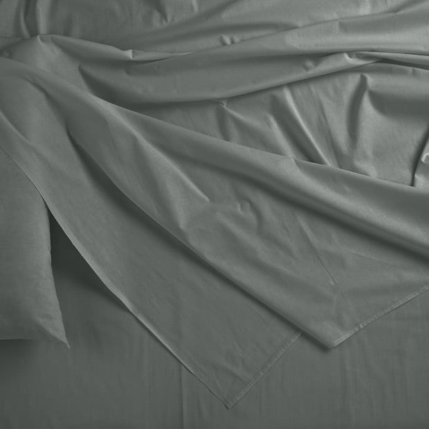 Bamboo Blended Sheet & Pillowcases Set 1000TC Queen - Charcoal Image 5
