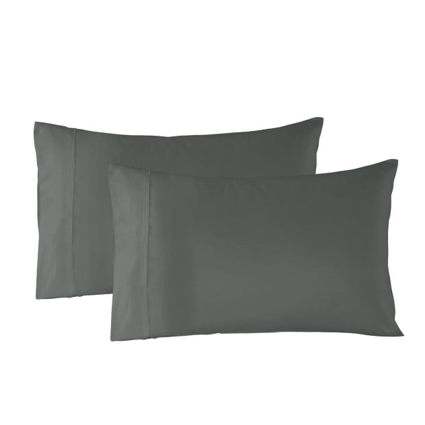 Bamboo Blended Sheet & Pillowcases Set 1000TC Queen - Charcoal Image 3