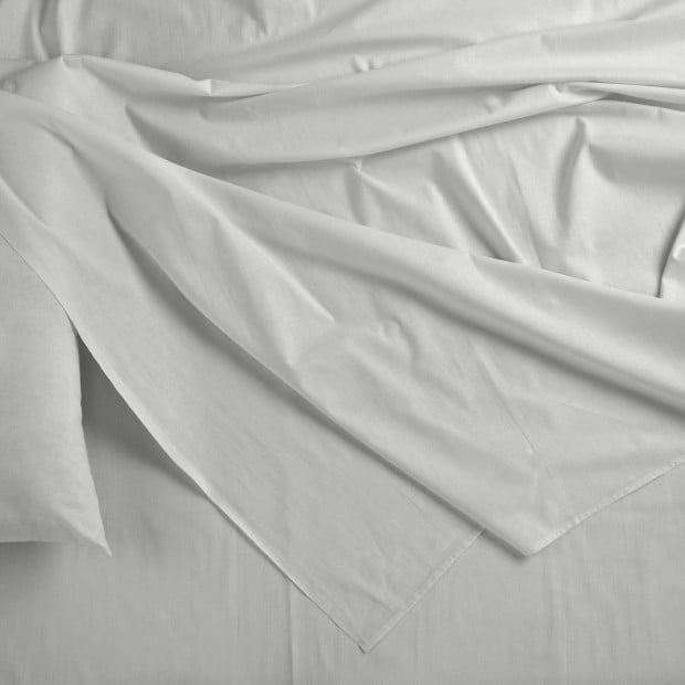 Bamboo Blended Sheet & Pillowcases Set 1000TC - Queen - Light Grey Image 2