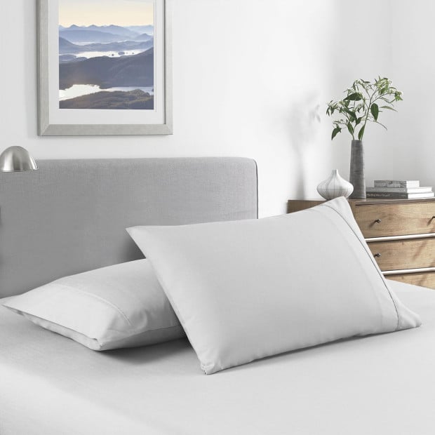 2000 Thread Count Bamboo Cooling Sheet Set Double - Pearl Stone Image 2
