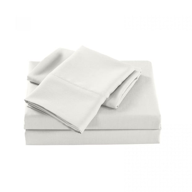 2000 Thread Count Bamboo Cooling Sheet Set Double - Natural Image 3