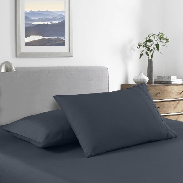 2000 Thread Count Bamboo Cooling Sheet Set Bedding - King - Charcoal Image 2