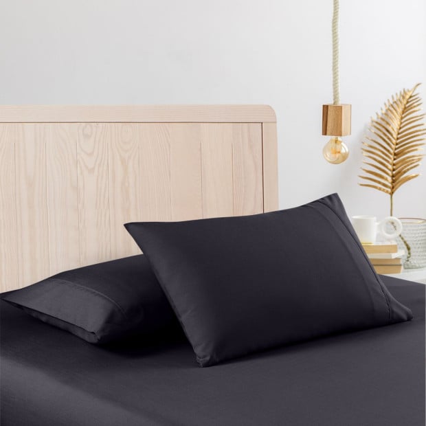2000 Thread Count Bamboo Cooling Sheet Set King - Charcoal Image 2