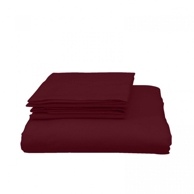 Bamboo Blended Quilt Cover Set 1000TC Soft Luxury King Malaga Wine Image 5