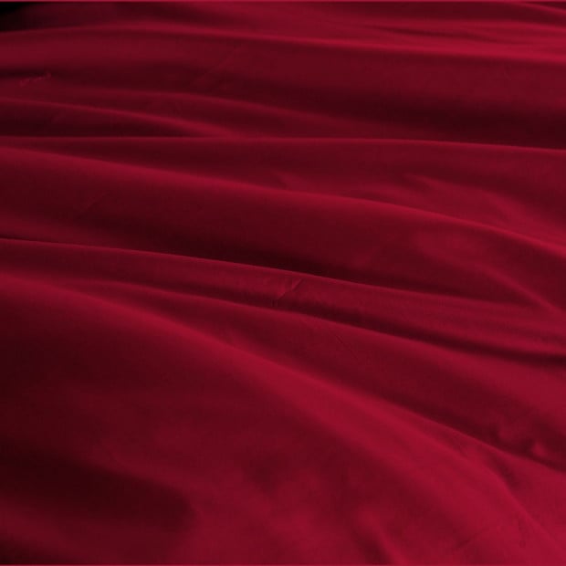 1000TC Bamboo Cotton Quilt Cover Pillowcases Set Queen Bordeaux Image 6