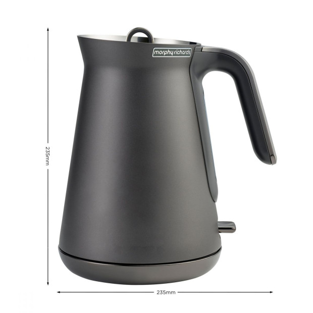 Morphy Richards 1.5L Aspect Kettle Black Chrome