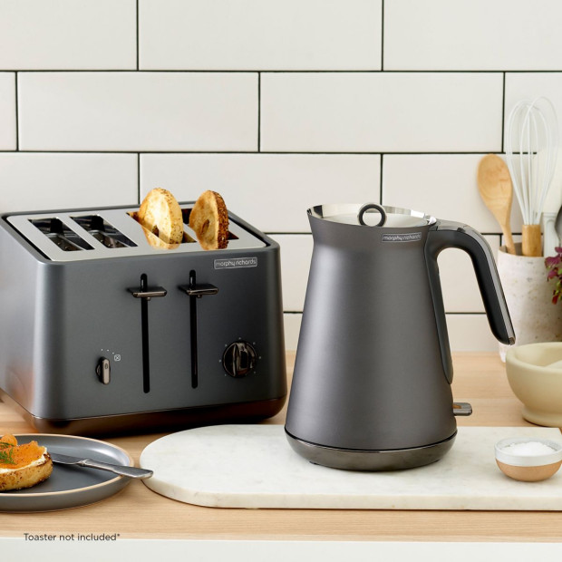 Morphy Richards 1.5L Aspect Kettle Black Chrome