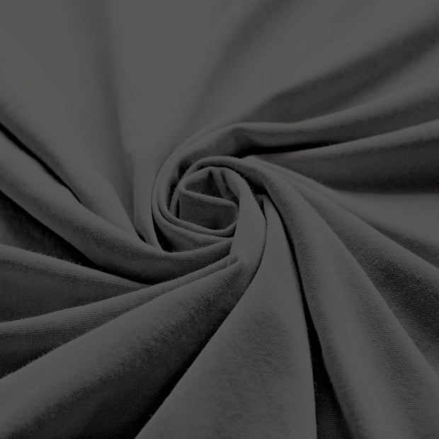 1500TC Sheet And Goose Feather Down Pillow 2 Pack Set Queen Dusk Grey Image 4