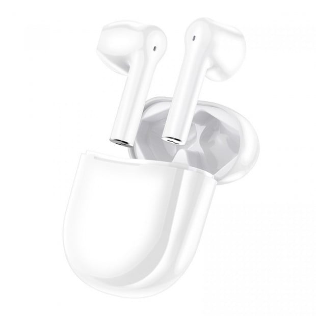 Fit Smart Wireless Earbuds Earphones Bluetooth Built Mic - White Image 3