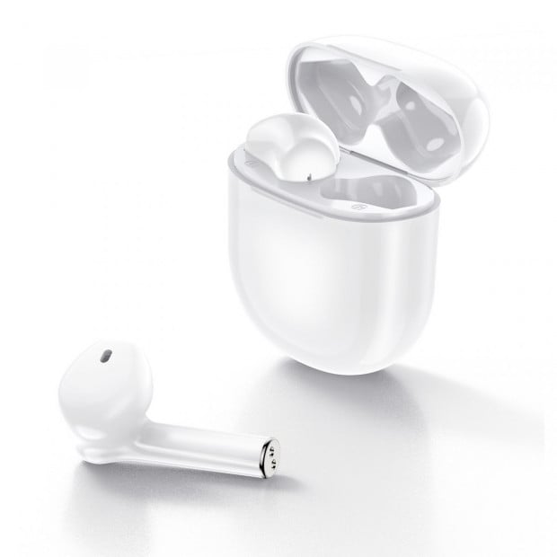 Fit Smart Wireless Earbuds Earphones Bluetooth Built Mic - White Image 6