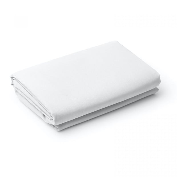 1200 Thread Count Fitted Sheet Cotton Blend - King - White Image 8