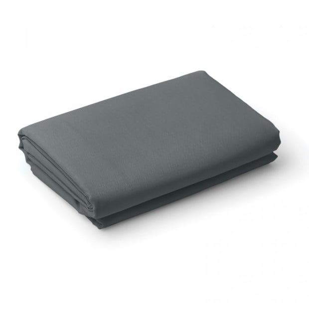 1000 Thread Count Fitted Sheet Cotton Blend - Queen - Dark Grey Image 7