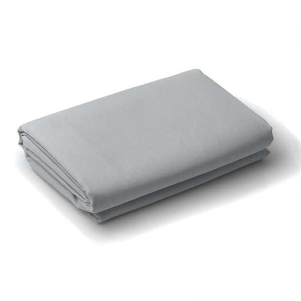1000 Thread Count Fitted Sheet Cotton Blend - King - Light Grey Image 7