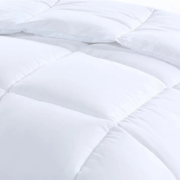 800GSM Silk Blend Quilt Duvet Winter Weight Doona - Single - White Image 3