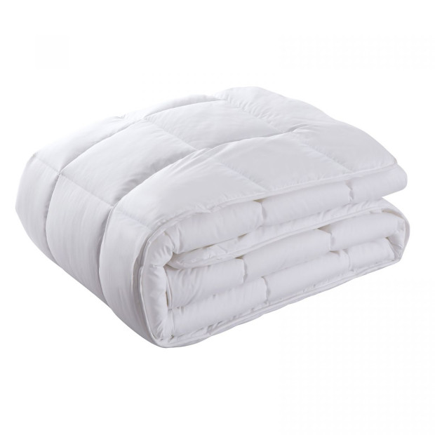 800GSM Silk Blend Quilt Duvet Winter Weight Doona - Single - White Image 4