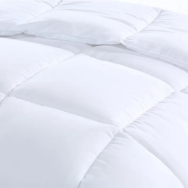 800GSM Silk Blend Quilt Duvet Winter Weight Doona - Double - White Image 3
