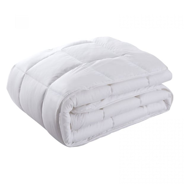 800GSM Silk Blend Quilt Duvet Winter Weight Doona - Double - White Image 4