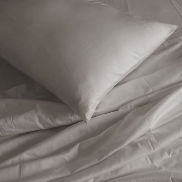 1000 Thread Count Bamboo Cotton Sheet and Quilt Cover King - Dove Image 5