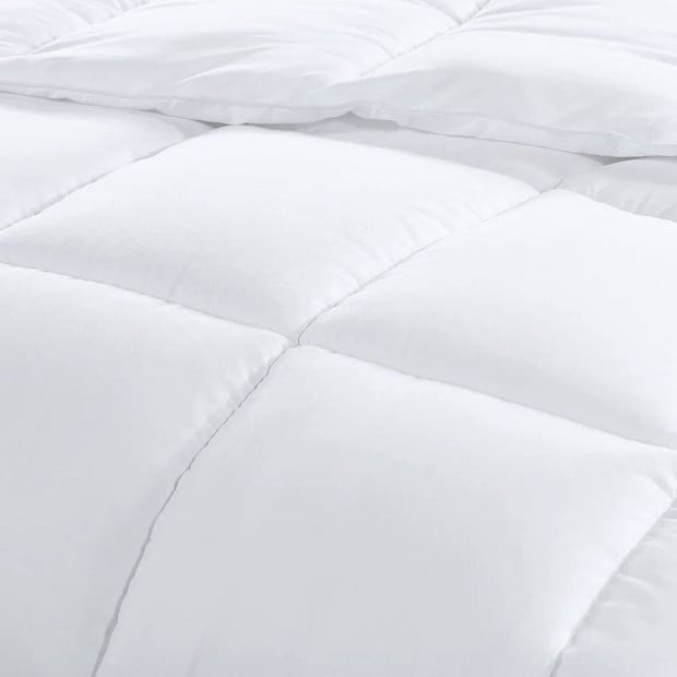 Tencel Blend Quilt 300GSM Doona All Season - Double - White Image 4