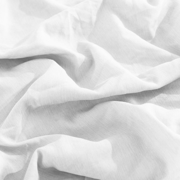 Flax Linen Blend Sheet Set Bedding Ultra Soft - King - White Image 6
