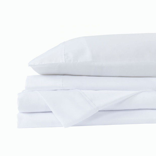 600 Thread Count Cooling Ultra Soft Sheet Set - Queen - White Image 7