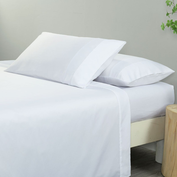 600 Thread Count Cooling Ultra Soft Sheet Set - Queen - White Image 8