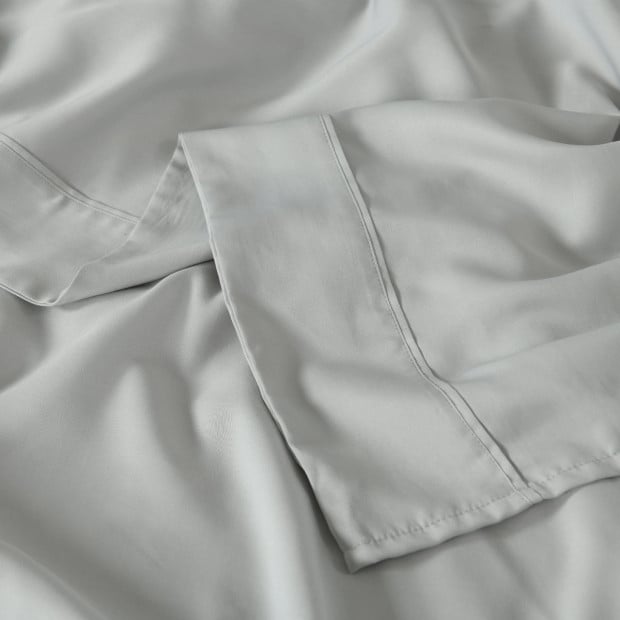 600 Thread Count Cooling Ultra Soft Sheet Set - Queen - Grey Image 4