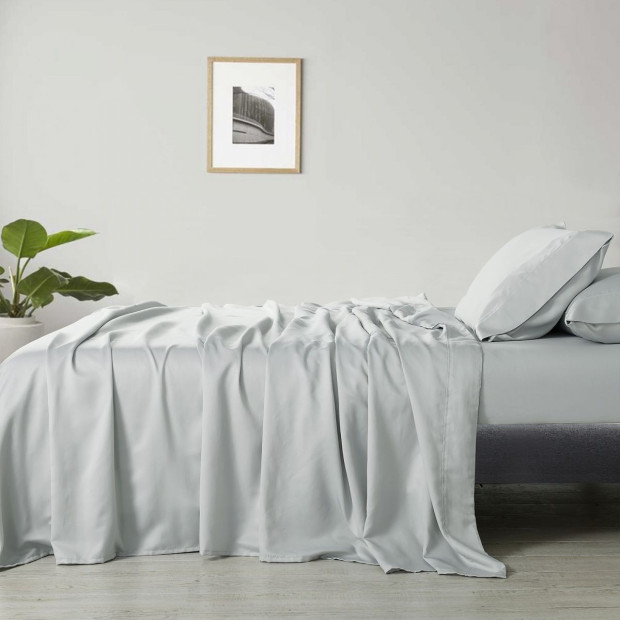 600 Thread Count Cooling Ultra Soft Sheet Set - King - Grey Image 2