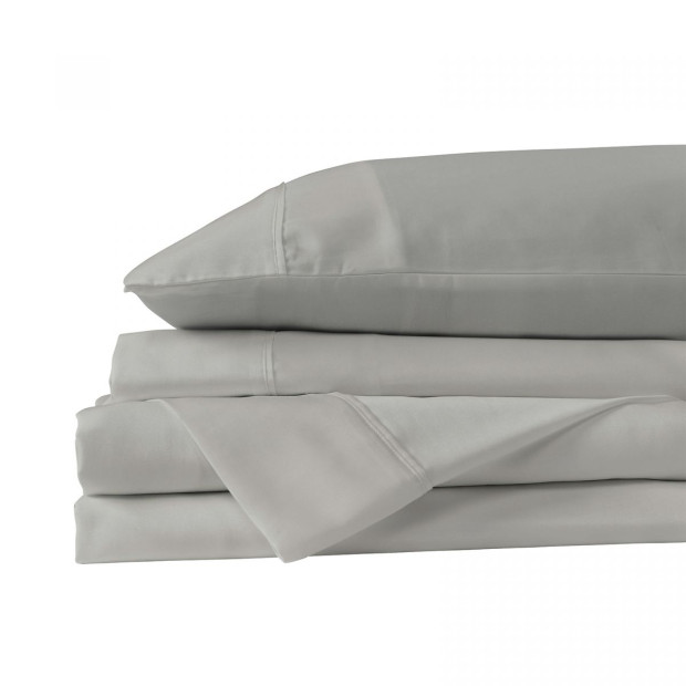 600 Thread Count Cooling Ultra Soft Sheet Set - King - Grey Image 7