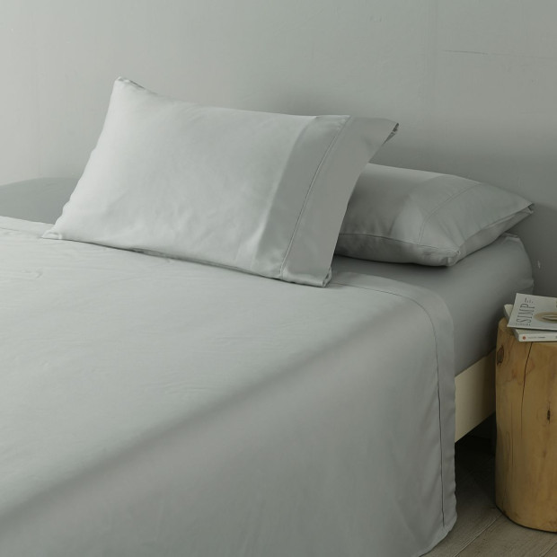 600 Thread Count Cooling Ultra Soft Sheet Set - King - Grey Image 8