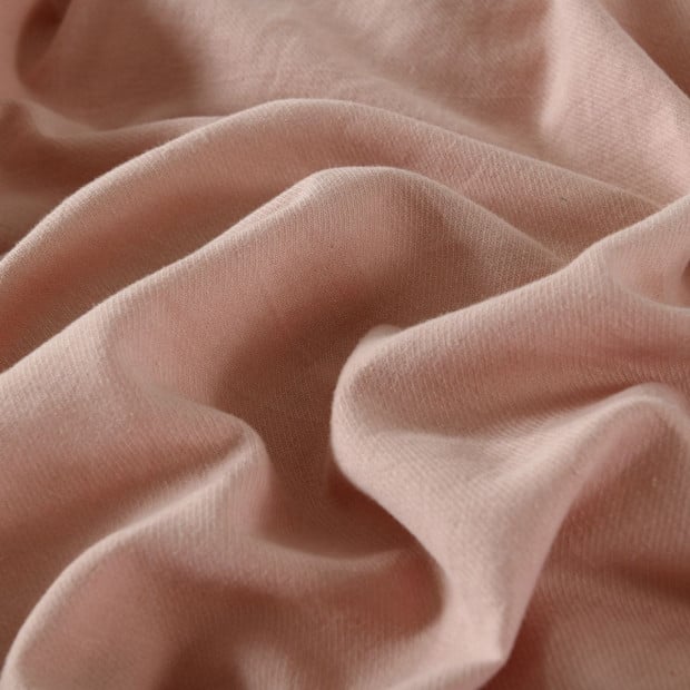 Hemp Braid Cotton Blend Quilt Cover Set Bedding - Queen - Dusk Pink Image 6