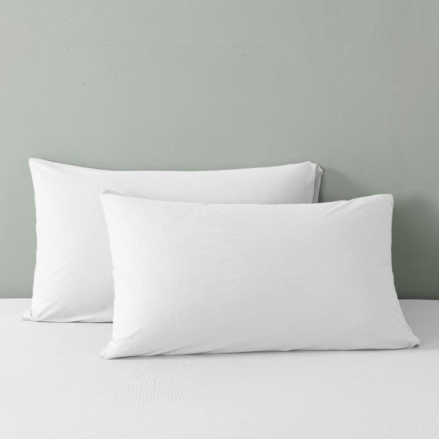 100% Jersey Cotton 4 Piece Sheet Set - King - White Image 5