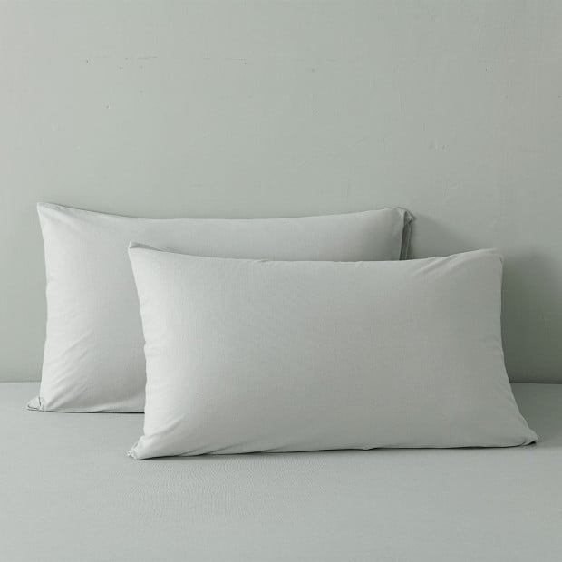 100% Jersey Cotton 4 Piece Sheet Set - King - Grey Marle Image 5