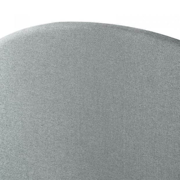 Decor Curved Light Grey Bed Head Headboard Bedhead Upholstered - Queen Image 8
