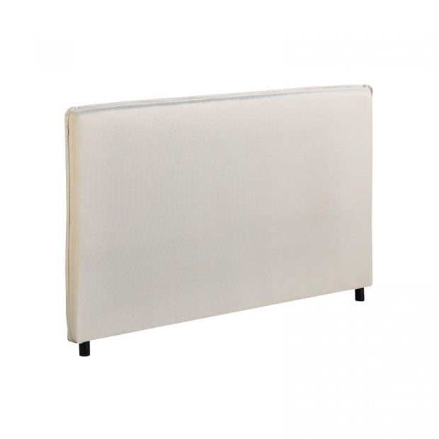Decor Malaga Natural Headboard Bedhead Upholstered - Queen - Natural Image 5