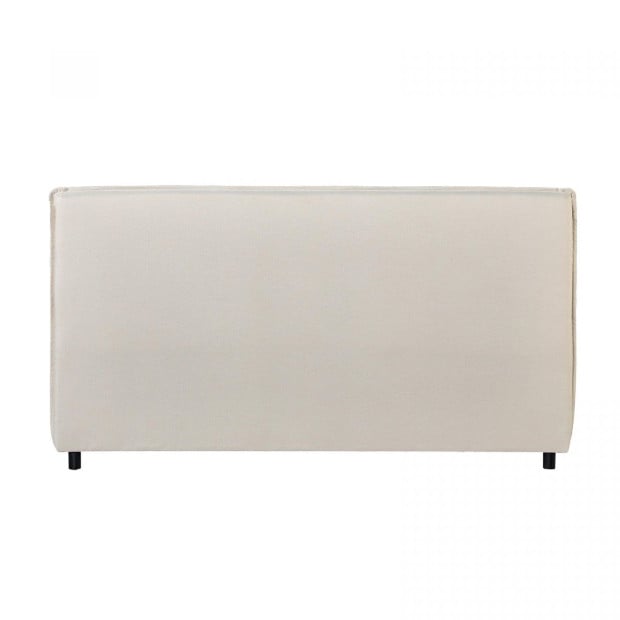 Decor Malaga Natural Headboard Bedhead Upholstered - King - Natural Image 4