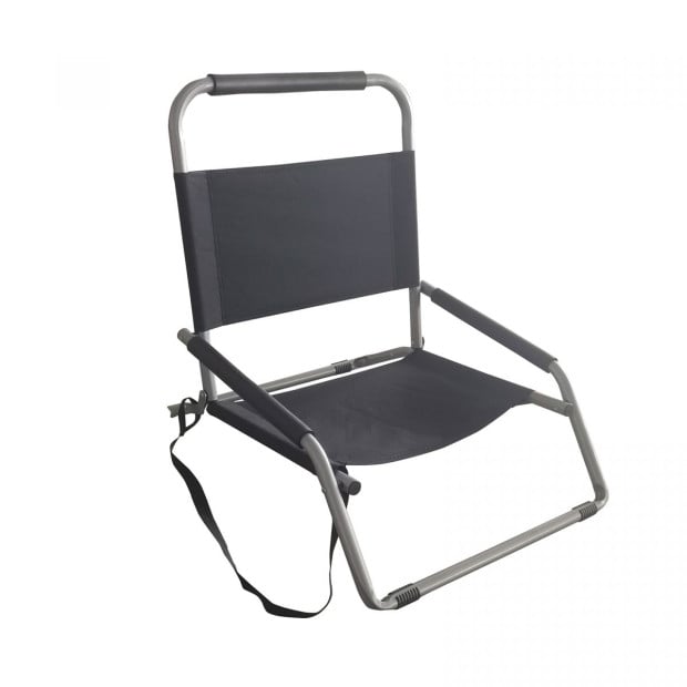 Outdoors Beach Chair 2 Pack Folding Portable  Outdoors - Black Image 4