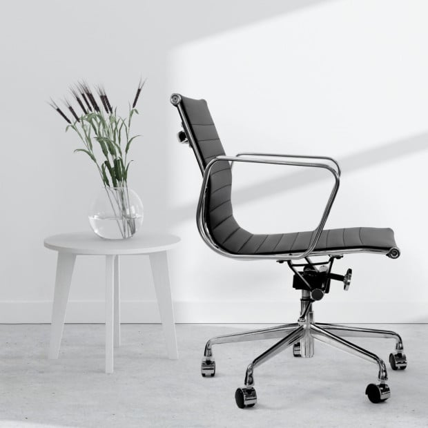 Premium Replica Adjustable Eames Chair Executive Gas Lift Black Image 5