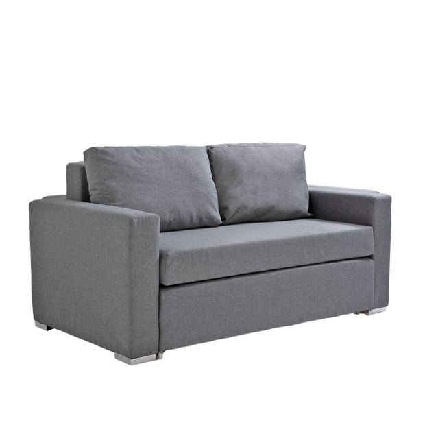 Selena 2 in 1 Sofa Bed Couch 2 Seater - Grey Image 10