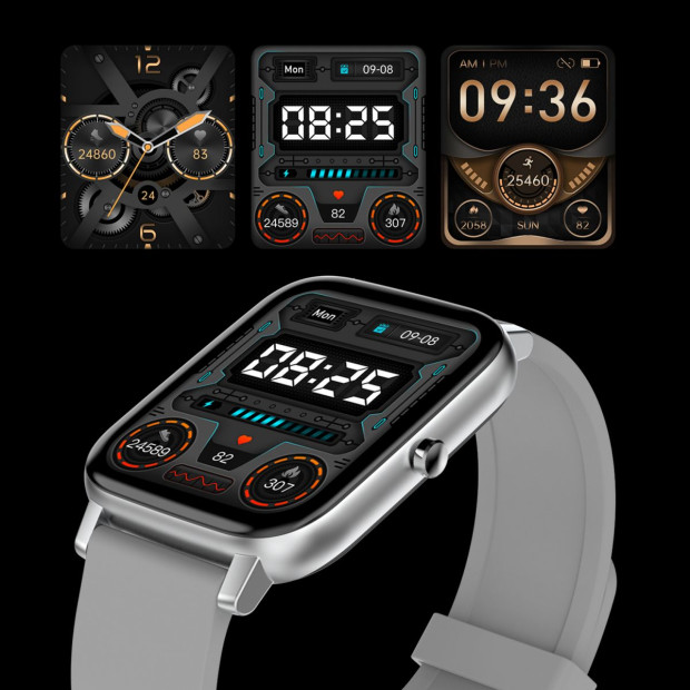 Multi Function Smartwatch Wireless Touch Screen All In One - Black Image 3