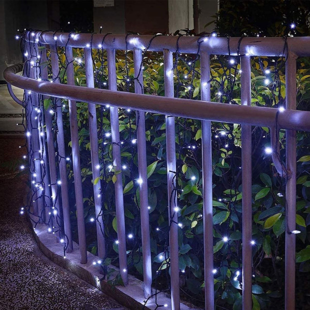 Decor Solar Powered Outdoor Fairy Lights White 200 Lights