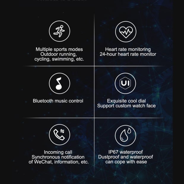 Multi Function Smartwatch Wireless Touch Screen All In One - Blue Image 4