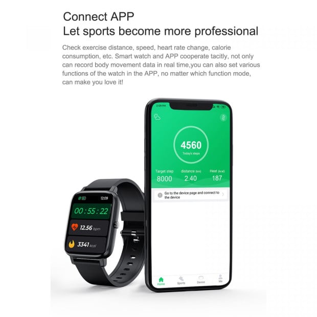 Multi Function Smartwatch Wireless Touch Screen All In One - Blue Image 5